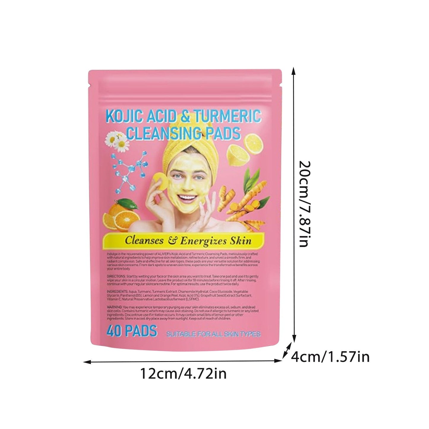 Turmeric Kojic Acid Cleansing Pads